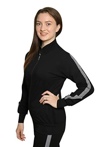 Image of Cushybee Women Cotton-Lycra Solid Semi-Winter Tracksuit