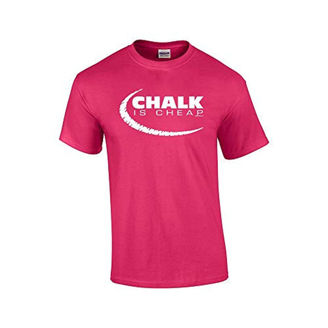 Image of Billiards T-Shirt Chalk is Pool Tee-Fuschia-Small