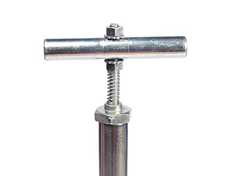Image of Target20 High Pressure Steel Bicycle Air Pump Tyre Inflator Compressor Cycle Pump for Cycles, Toys Delux BCP Chrome - Silver