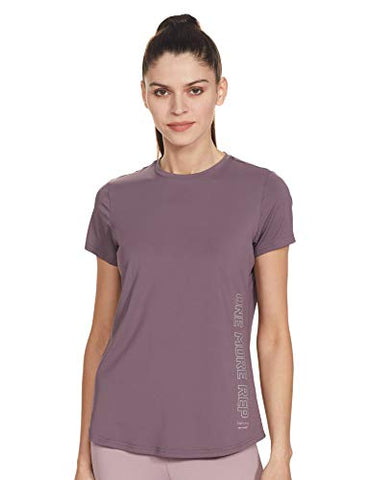 Image of Van Heusen Athleisure Antibacterial Relax Fit Workout Gym Tee (88402_MAUVE SHADOW_S)