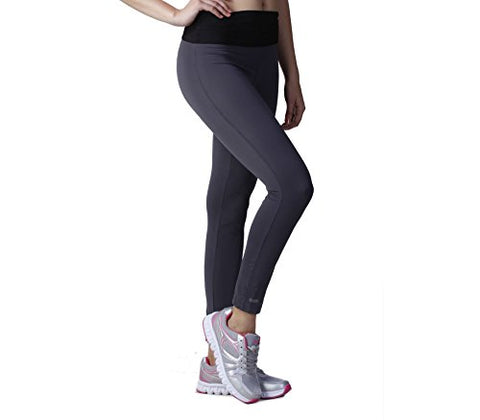 Image of FLINGR Womens Gym Active Wear Leggings Full Ankle Length Workout Tights Jeggings High Waist Stretchable Sports Yoga Fitness Track Pants for Girls and Ladies (Medium, Charcoal Grey)