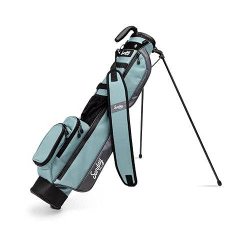 Image of Sunday Golf Loma Bag - Lightweight Golf Bag with Strap and Stand – Easy to Carry Pitch n Putt Golf Bag – Golf Stand Bag for The Driving Range, Par 3 and Executive Courses, 31 Inches Tall (Seafoam)