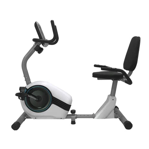 Image of Dolphy Horizontal magnetic control Recumbent exercise bike with 8 Levels Resistance | LCD Monitor, Indoor Cardio Training Workout for Home fitness