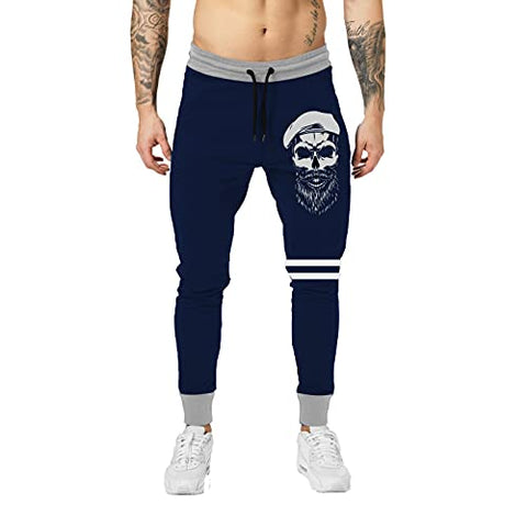 Image of THE ARCHER Men's Cotton Regular Fit Track Pant (M, Navy)