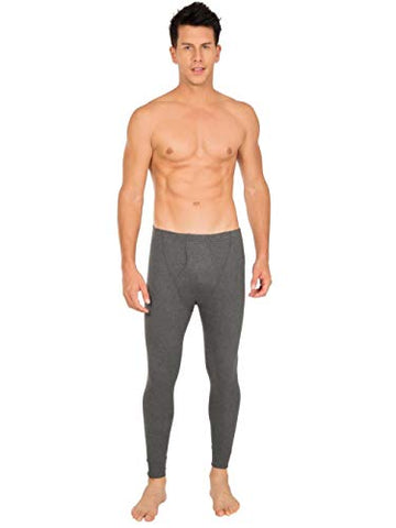 Image of Jockey Men's Snug Fit Thermal Long Johns 2420_Charcoal Melange_S