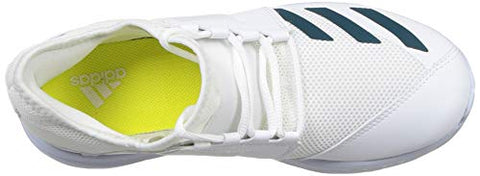 Image of Adidas Kid's Howzat Spike Junior 20 Cricket Shoe- FTWWHT/WILTEA/ACIYEL, 3 UK