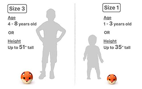 Image of Daball Toddler Soccer Ball (Happy The Zebra)