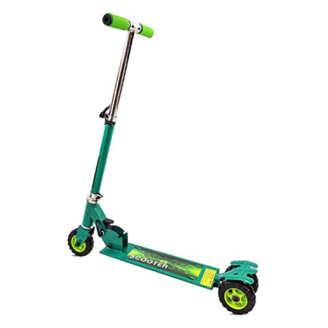 Image of NHR Rectangle Skate Scooter for Kid with 3 Wheels and 3 Adjustable Height Heavy Duty Kick Scooter (Weight Capacity-45 kg, Green)