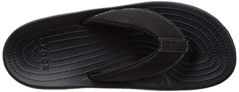 Image of crocs Men's Bogota Flip M Black Slipper-9 UK (M10) (204971-060)