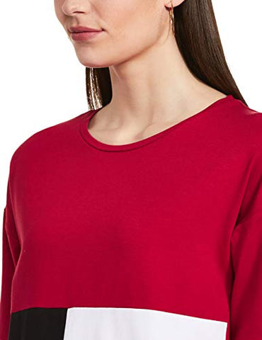 Image of Amazon Brand - Symbol Women's Loose T-Shirt (AW20SYTSMPB06_Multicolor 2 XL)