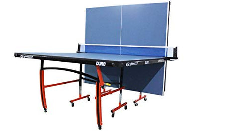 Image of Gymnco Duro Table Tennis Table with Levellers Top 18 mm (TT Table Cover + 2 TT Racket & Balls