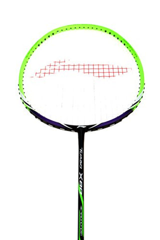 Image of Li-Ning Turbo X 80 Carbon-Graphite Strung Badminton Racquet, S2 (Green/Black)