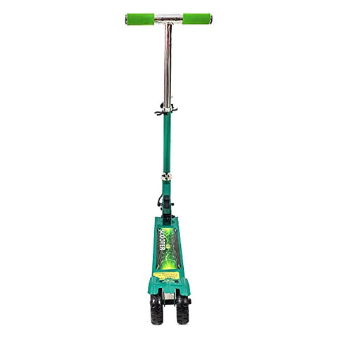 Image of NHR Rectangle Skate Scooter for Kid with 3 Wheels and 3 Adjustable Height Heavy Duty Kick Scooter (Weight Capacity-45 kg, Green)