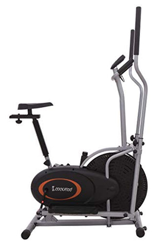 Image of Cockatoo Ob-06 Elliptical Cross Trainer, Exercise Bike(1 Year Warranty, Free Installation Assistance), Steel, Multicolour