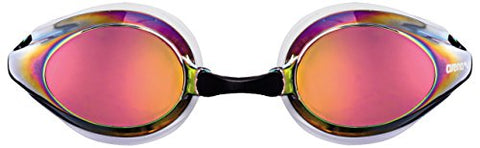 Image of Arena 92370 Tracks Swimming Goggles (White/Red Revo/Black)