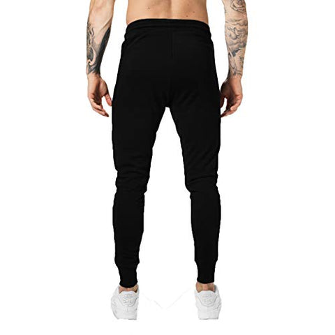 Image of JUGULAR Men's Cotton Zip Style Regular Fit Trackpants& Jogger's (Medium, Black)
