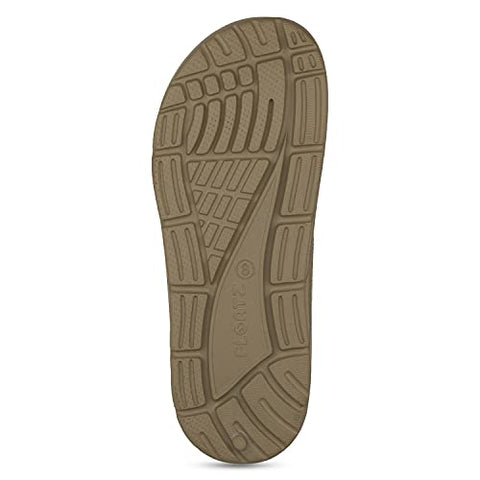 Image of Bata Men's FLOATZ THONG Brown Slippers - 8 UK (8712022)