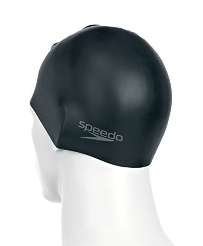 Image of Speedo Unisex-Adult Plain Moulded Silicone Swimcap