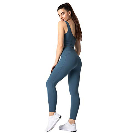 Image of RNG EKO GREEN Women's Skinny Fit Leggings (RNG9008_Steel Blue_S)