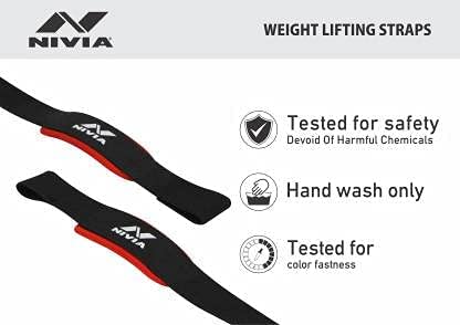 Image of NIVIA Weight Lifting Wrist Support (Pack of 2) Wrist Support (Black)