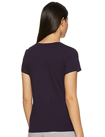 Image of Van Heusen Athleisure V Neck Tee (55412_Grape_S)