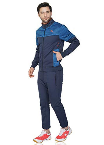 Image of Vector X Navy Chevron Mens Lightweight Sports Track Suit (Navy)