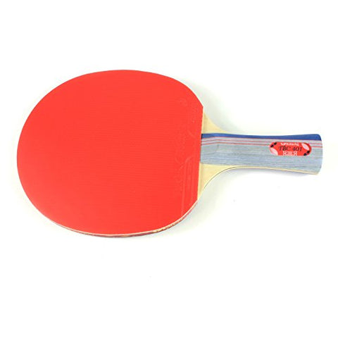Image of Butterfly Wooden 401 Table Tennis Racket Set - 1 Ping Pong Paddle 1 Ping Pong Paddle Case - Gift Box - ITTF Approved (red, grey, and blue )