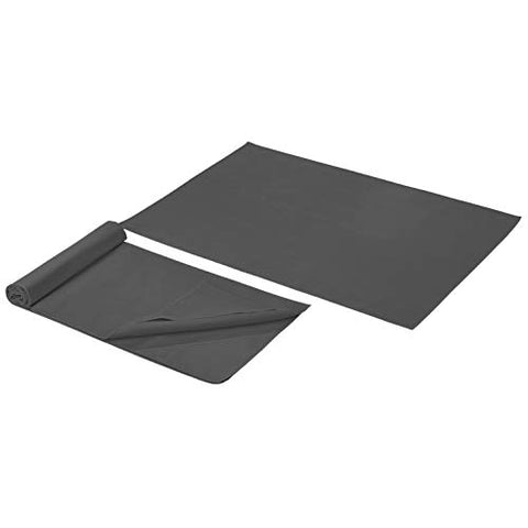 Image of AmazonBasics 13 mm Thick Yoga Mat, Yoga Belt, 2 Blocks & 2 Fast Drying Towels - 6 Piece Set, Grey