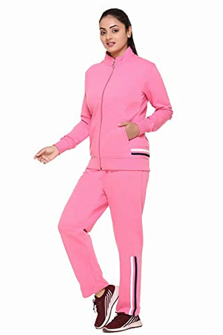 Image of PIPASA Women and Girls Sports Gym Wear Casual Track Suit For Winter (L, BABYPINK)