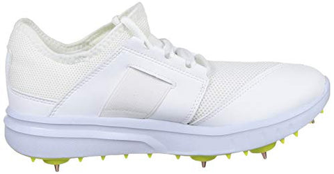 Image of Adidas Kid's Howzat Spike Junior 20 Cricket Shoe- FTWWHT/WILTEA/ACIYEL, 3 UK