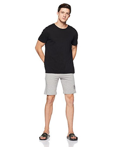 Image of U.S. Polo Assn. Athleisure Men's Shorts (I635-003-CP_Grey Melange/Anthra Melange_XX-Large)