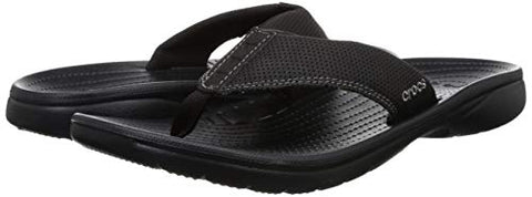 Image of crocs Men's Bogota Flip M Black Slipper-9 UK (M10) (204971-060)