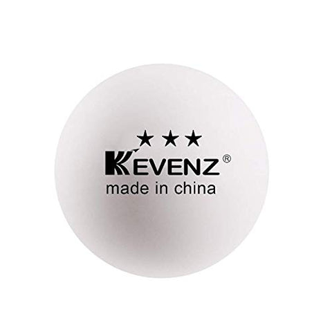 Image of KEVENZ 18-Pack Premium 3-Star 40mm Orange Table Tennis Balls,Competition Quality Ping Pong Ball(18pack, White)