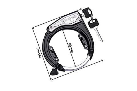 Image of BONUS LT 666 Cycle Lock (Side Key, Black)