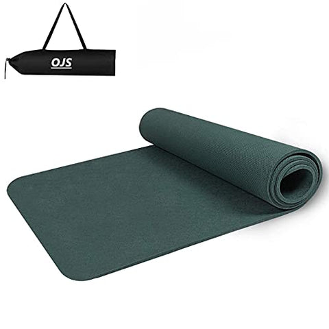 Image of OJS® Antiskid Yoga Mat For Men And Women For All Purpose Exercise (Indoor And Outdoor) Eva Material 6MM With Carry Bag to Carry Anywhere (ARMY GREEN)