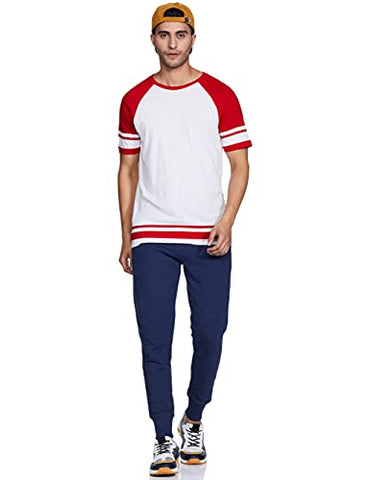 Image of Peter England Men's Western Sweatpants (PETPNTNY3218504_Navy_L)