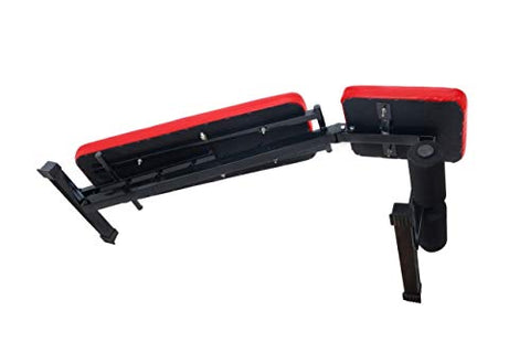 Image of Allyson Fitness Adjustable Incline, Decline, and Flat Bench- Weight Strength Training, Sit Up Abs Fitness Bench for Full Body Workout of Home Gym (Black), 200Kg weight capacity