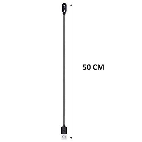 Image of GO SHOPS USB Fast W26 Cable, Watch Charger Magnetic 2 pin, Watch Charger, Boat Storm Smartwatch Adapter Length 45 cm for Smart Watch (Charge only)