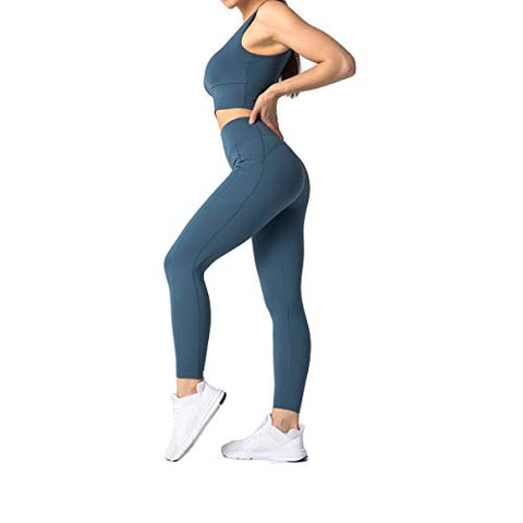Image of RNG EKO GREEN Women's Skinny Fit Leggings (RNG9008_Steel Blue_S)
