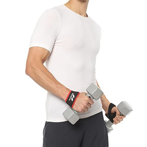 Image of NIVIA Weight Lifting Wrist Support (Pack of 2) Wrist Support (Black)