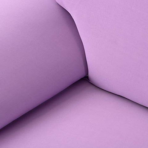 Image of House of Quirk Universal Sofa Cover Big Elasticity Cover for Couch Flexible Stretch Sofa Slipcover (Lilac, Single Seater 90-145 cm)