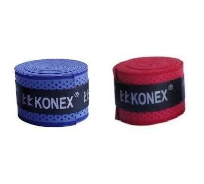 Image of Stunner Anti-Slip Badminton Grip Tennis/Squash Racquet Grip.(Assorted) konex (Pack of 2)