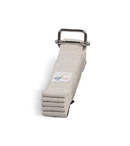 Image of MeFree Organic Cotton Yoga Strap, All Levels of Asanas, 6-ft, Off White