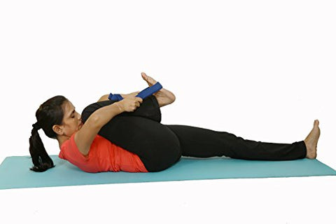 Image of Yogasya - Yoga Belt - 8 Feet Length - 1.5" Width - Yoga Props - for Safe, Perfect & Challenging Yoga Posture - Purple