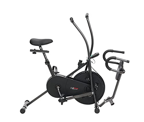 Image of Lifeline Air Bike Moving Handles with Twister Suitable for Weight Loss at Home Gym 3 in 1 LE 103T