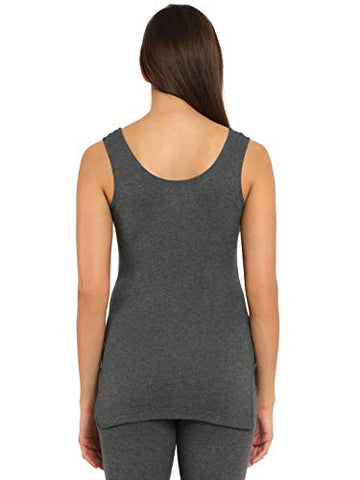 Image of Jockey Women's Snug Fit Thermal Tank Top 2500_Charcoal Melange_S