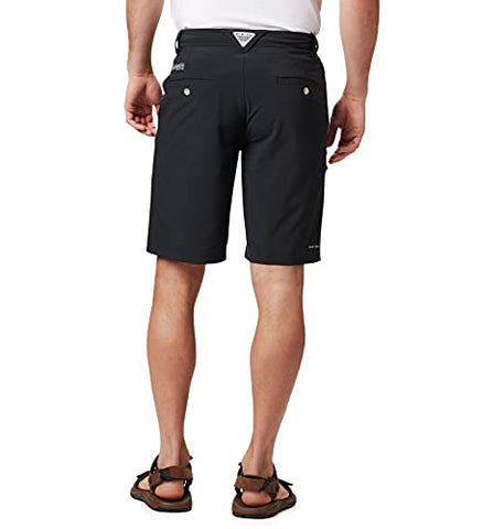 Image of Columbia Sportswear Men's Big Grander Marlin II Offshore Shorts, Black, 44 x 10