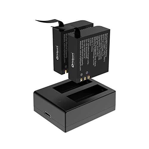 FitSpark Eagle Super Saver Combo Pack of Dual Charging Dock Eagle Turbo 1350 mAh Rechargeable Li-ion Batteries for All Eagle Series Action