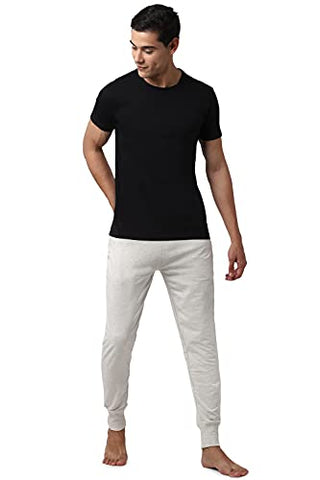 Image of Peter England Men's Regular Track Pants (PETPNTEM3218505_Grey_XL)