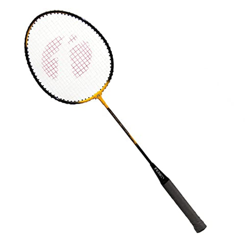 Image of Feroc Organic Light Badminton Racquet Aluminum Set of 2 with 3 Pieces Feather shuttles with Full Cover, Multicolour